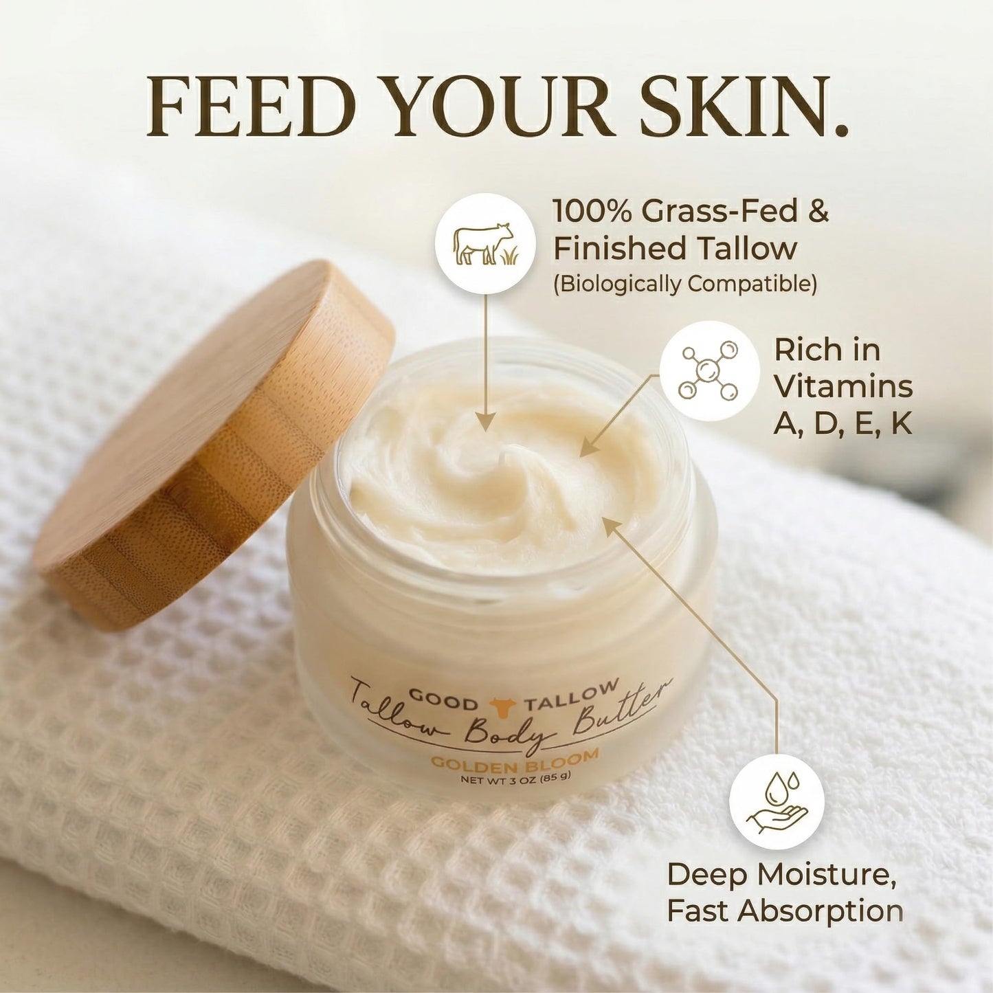 Tallow Body Butter — Golden Bloom